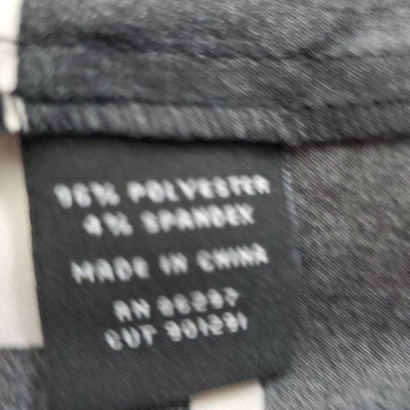 BCBGMaxAzria Black/White Flutter Sleeve Low-Cut Blouse w/Waist Tie S - Picture 7 of 8